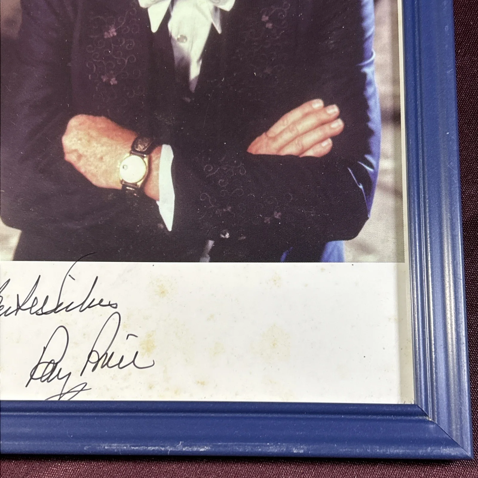 Ray Price Signed Color Photograph country Music Americana vintage 8.5x11”, изображение 3