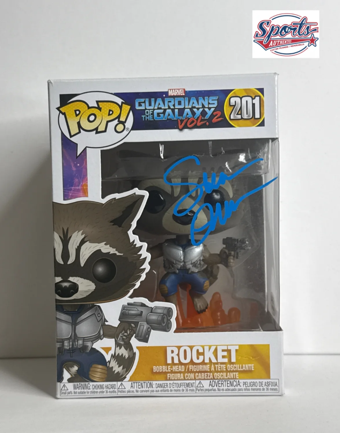 Sean Gunn — Sean Gunn Signed Rocket Raccoon Guardians Of The Galaxy #201 PSA AQ69195
