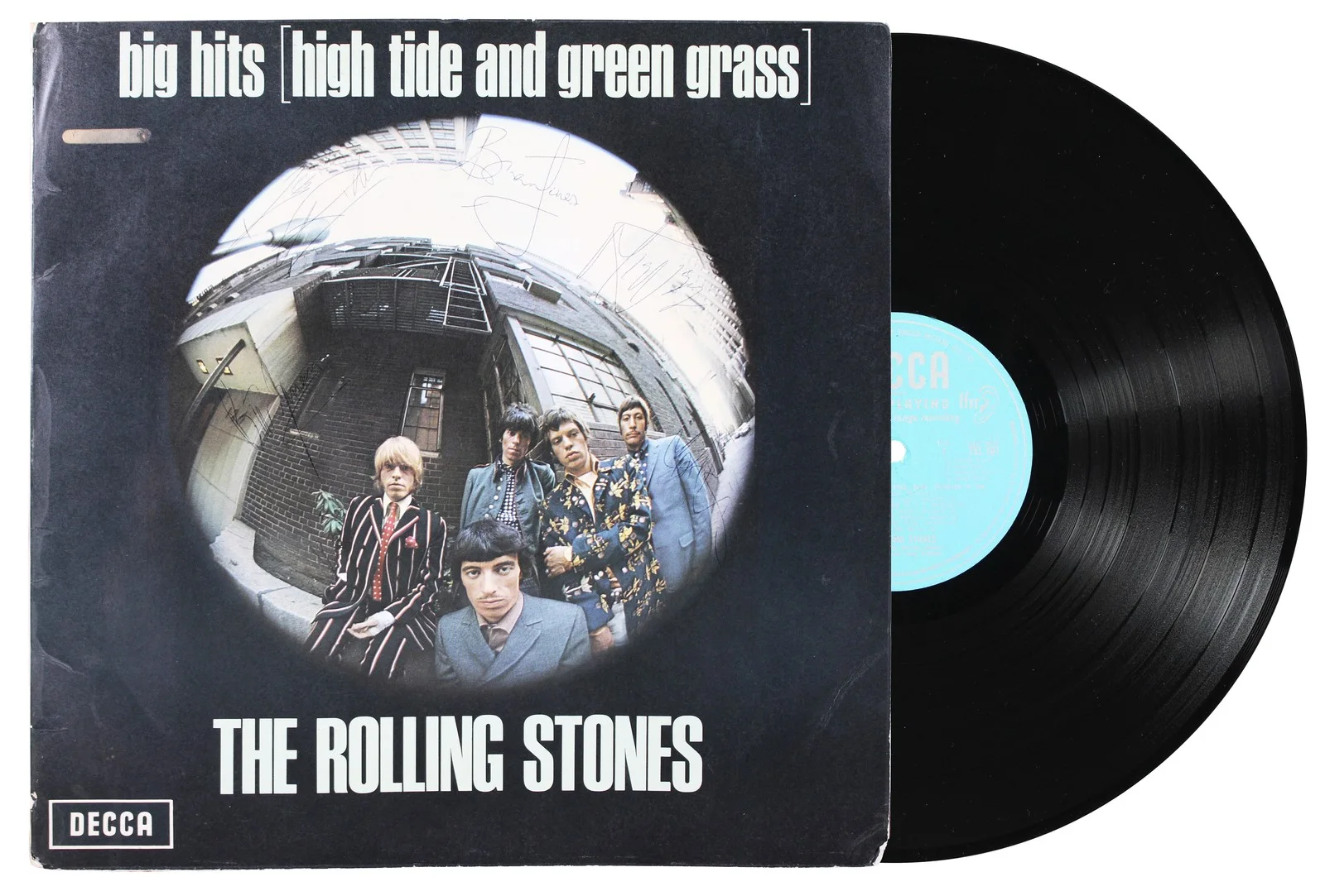 Mick Jagger, Keith Richards, Brian Jones, Charlie Watts & Bill Wy — Rolling Stones (5) Jagger, Richards, Jones +2 Signed Big Hits Album JSA #YY86757