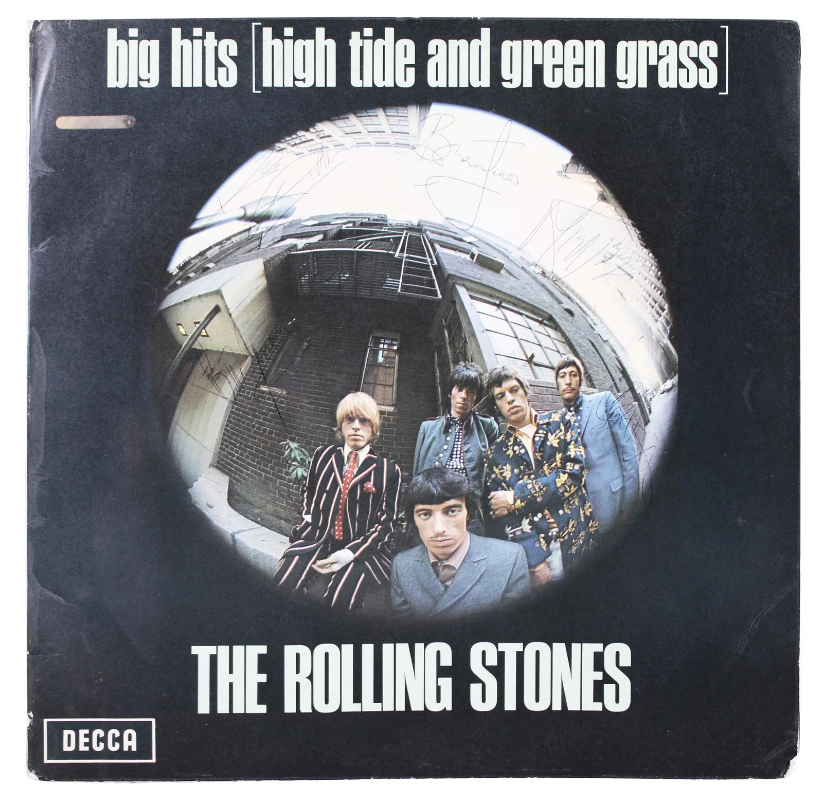 Mick Jagger, Keith Richards, Brian Jones, Charlie Watts, Bill Wy — Rolling Stones (5) Jagger, Richards, Jones +2 Signed Big Hits Album JSA #YY86757, изображение 2