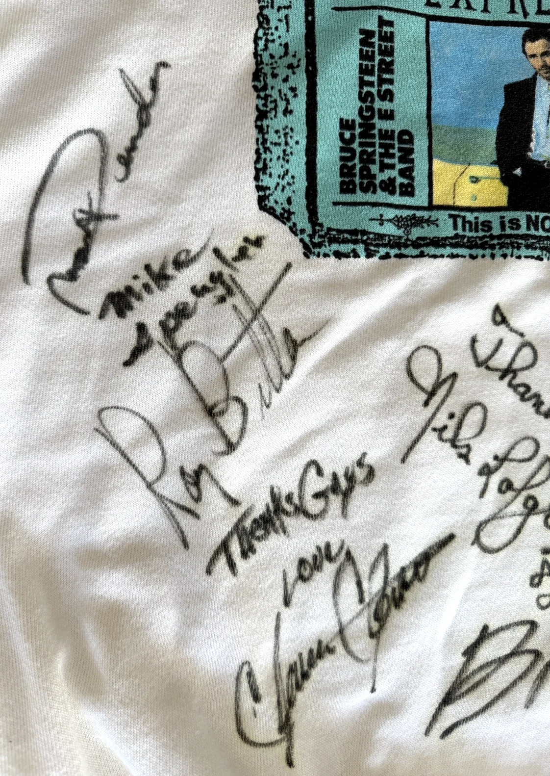 Springsteen Clemons Weinberg Bittan Federici Lofgren — Bruce Springsteen E Street Band 11x Signed Sweatshirt PSA Clemons Weinberg, изображение 3