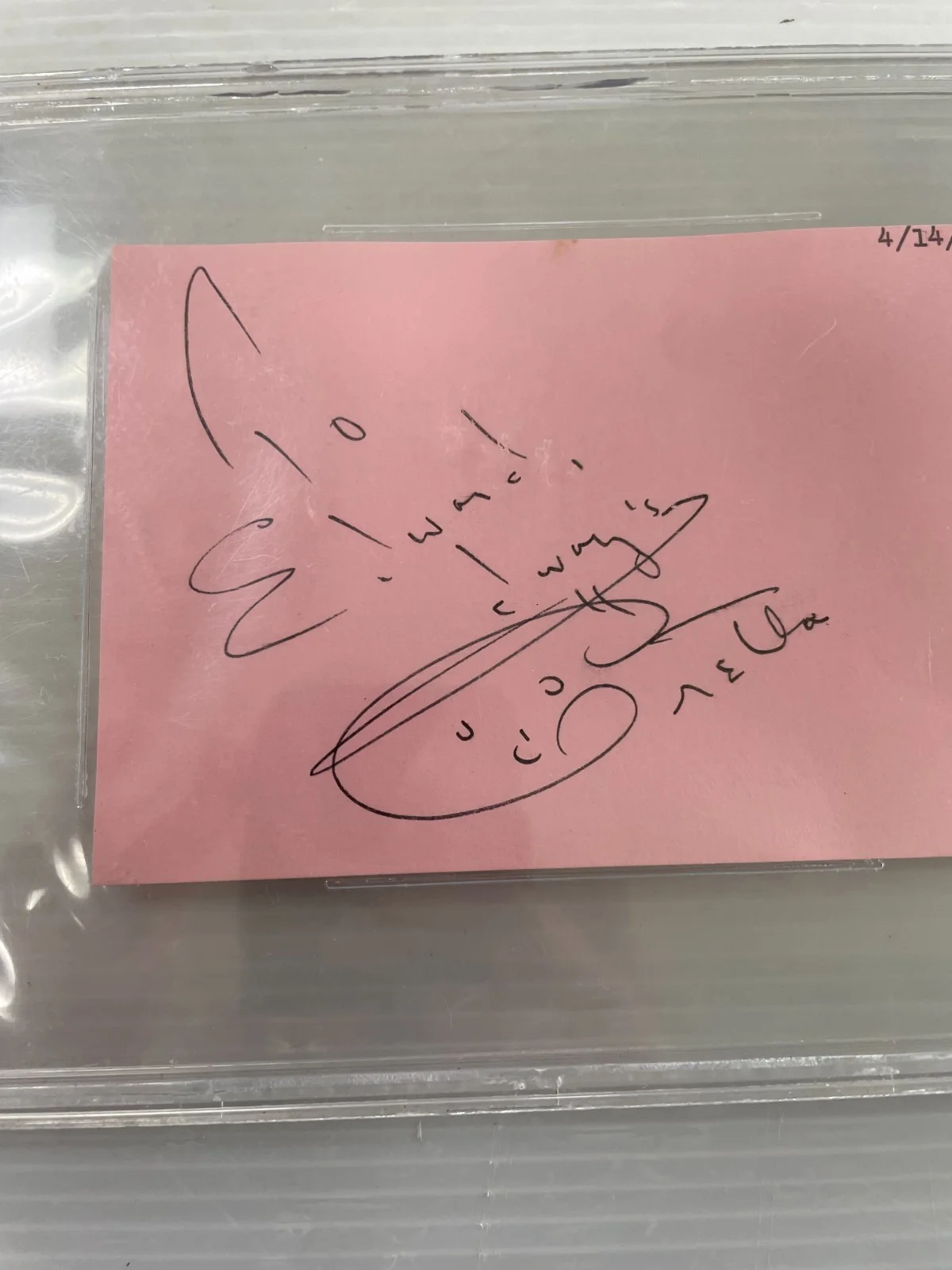 ARETHA FRANKLIN — !WOW! BECKETT ARETHA FRANKLIN SIGNED POST CARD DATED 4/14/69, image 3