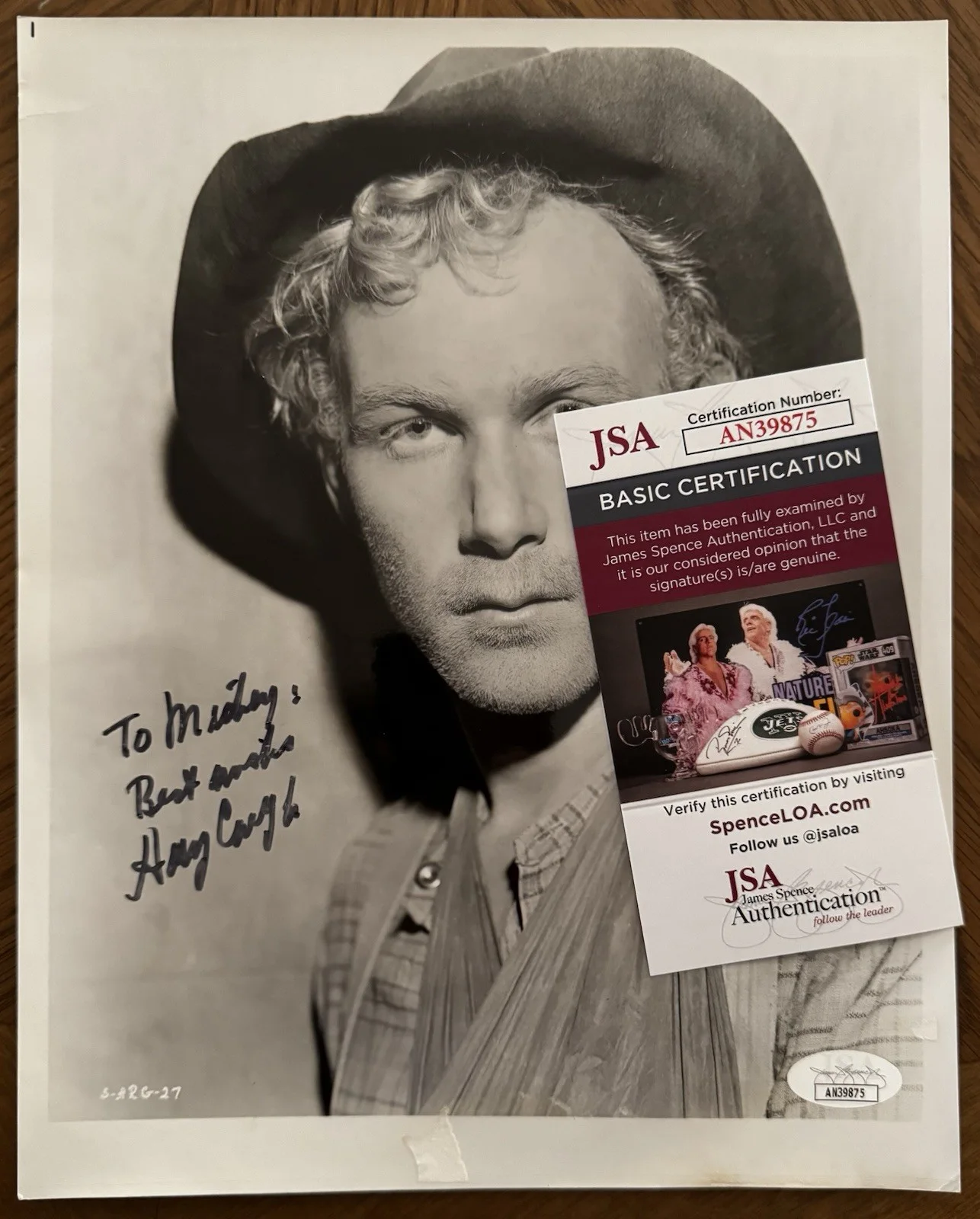 Harry Carey Junior — Harry Carey Jr. Signed 8x10 Photo JSA COA John Ford Western Movies Star, изображение 2