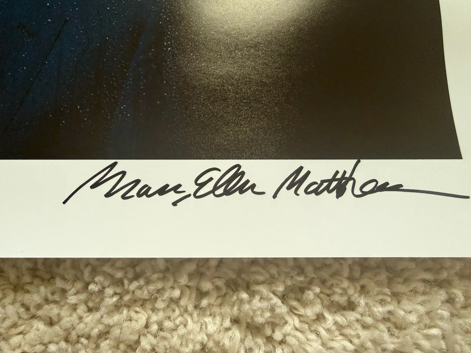 John Mulaney Mary Ellen Matthews Signed Poster SNL Auto Rare! 13”x19” COA, image 3
