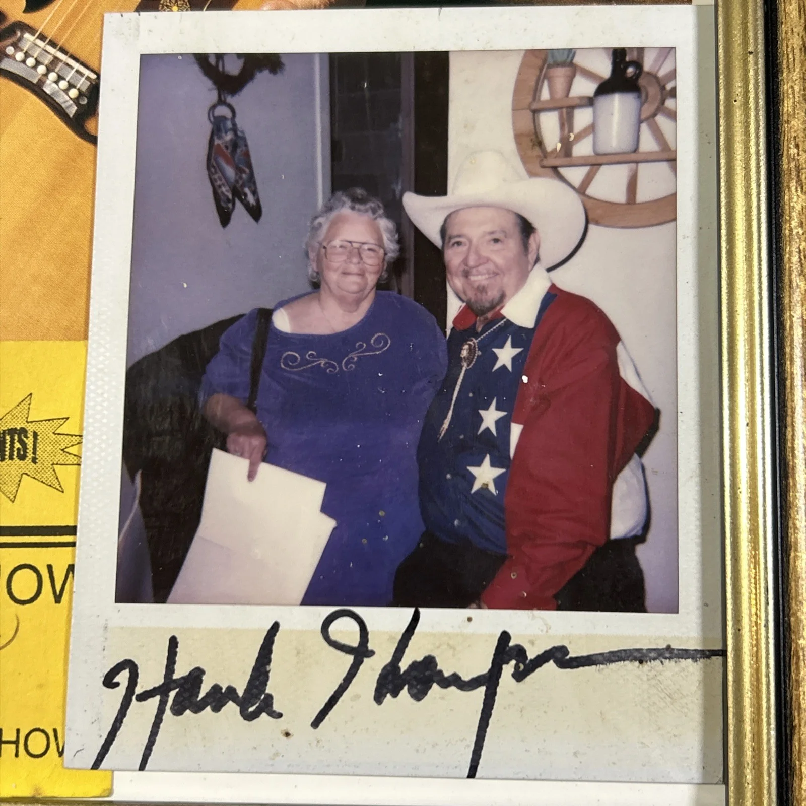 Hank Thompson Signed Promo Photo 8.5x11 Gold Opry Rich hill Americana Western, изображение 2