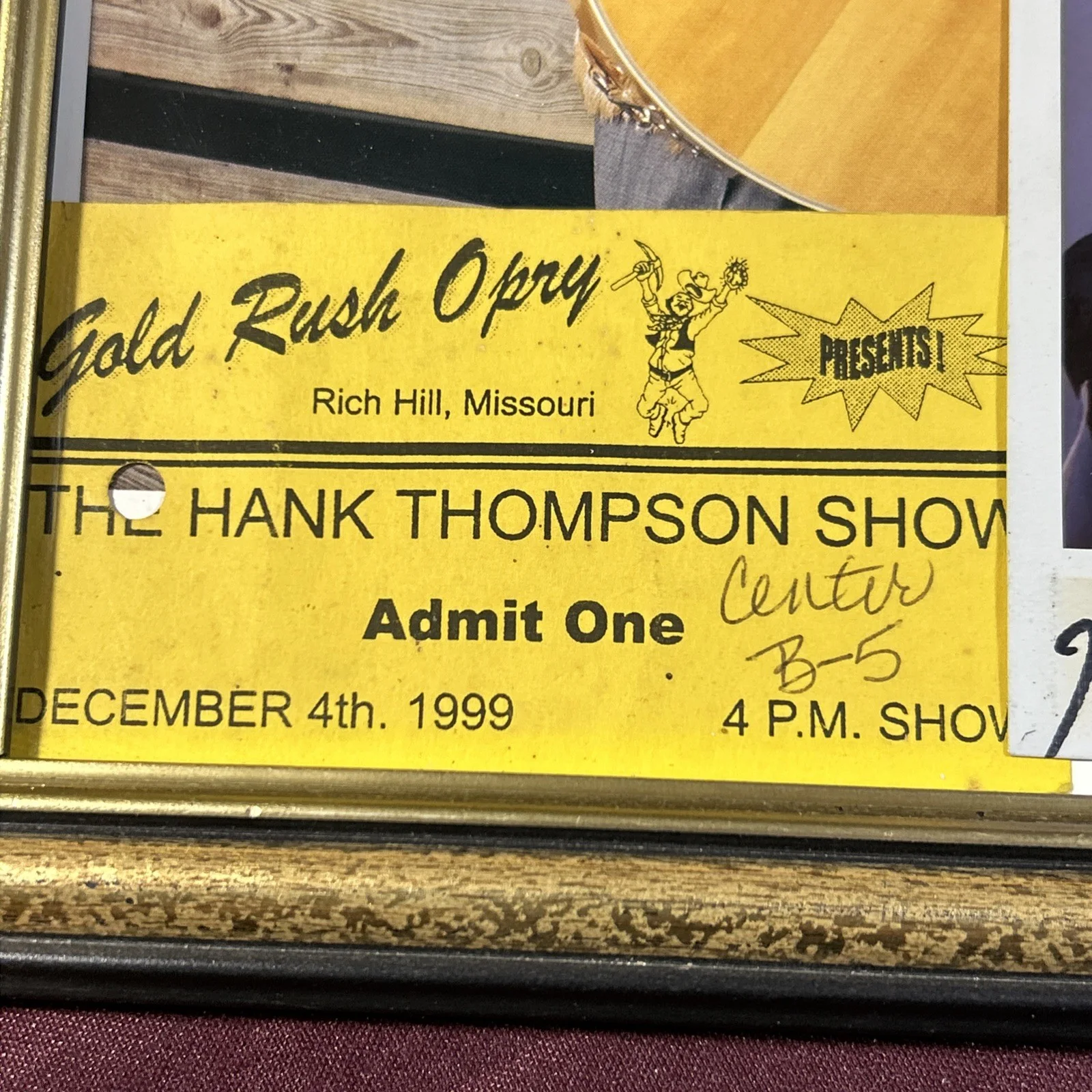 Hank Thompson Signed Promo Photo 8.5x11 Gold Opry Rich hill Americana Western, изображение 3