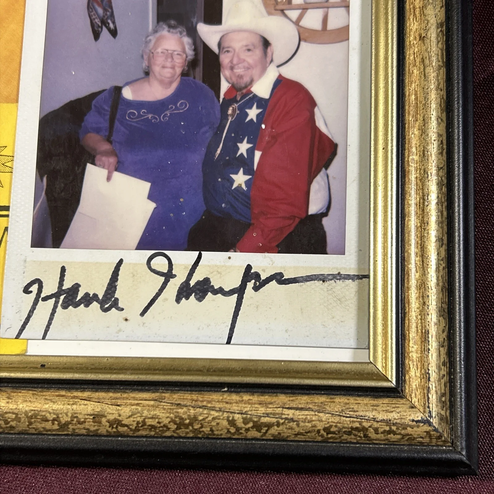 Hank Thompson Signed Promo Photo 8.5x11 Gold Opry Rich hill Americana Western, изображение 5