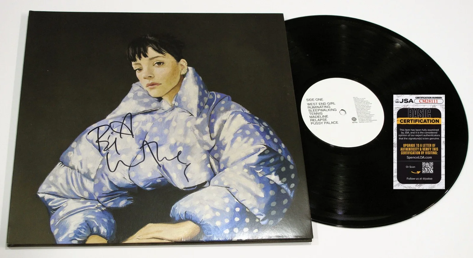 Lily Allen — Lily Allen signed "WEST END GIRL" Vinyl Album EXACT PROOF a Autographed JSA COA, изображение 5