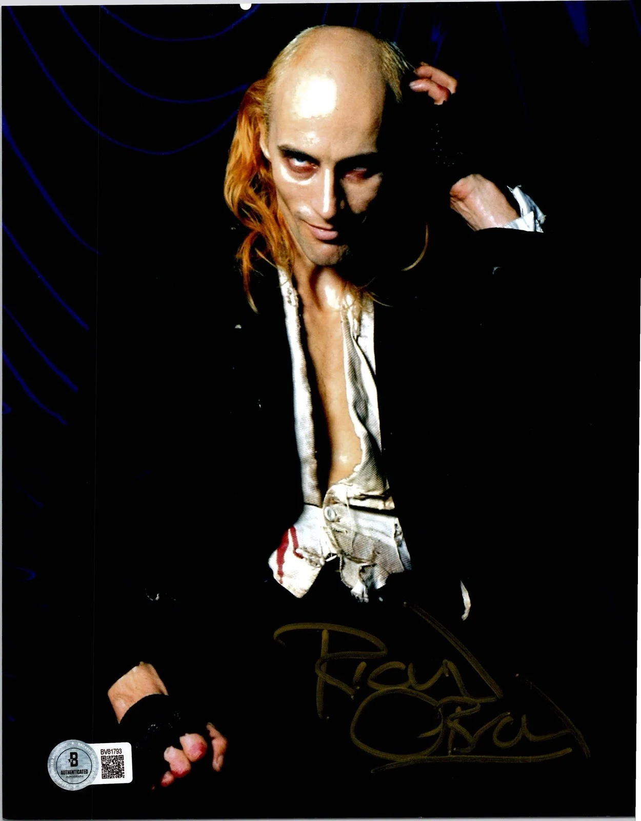 Richard O'Brien — RICHARD O'BRIEN SIGNED AUTOGRAPH 8X10 PHOTO ROCKY HORROR SHOW BECKETT BAS COA