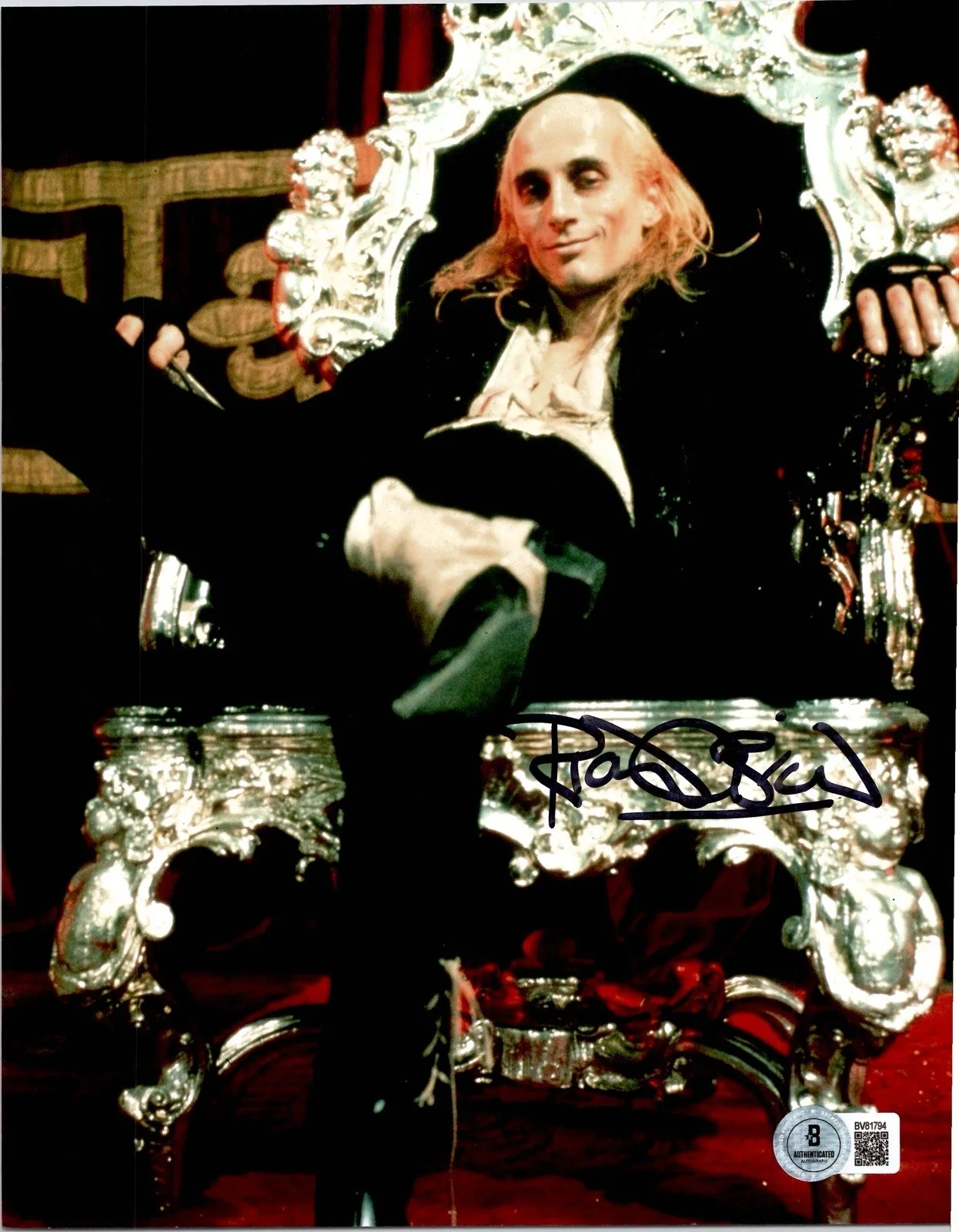 Richard O'Brien — RICHARD O'BRIEN SIGNED AUTOGRAPH 8X10 PHOTO ROCKY HORROR SHOW BECKETT BAS COA