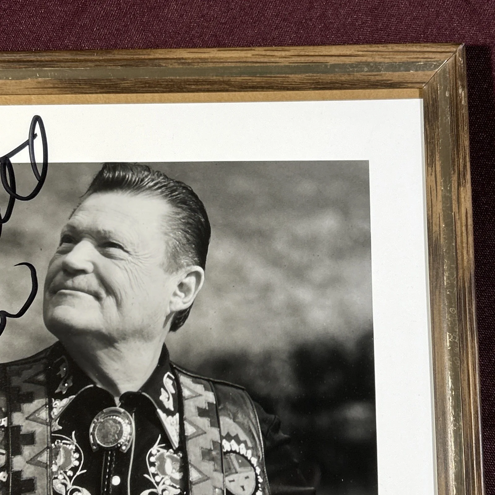 Stonewall Jackson Signed B&W Photo Fan club Turp Tunes Music Americana 8.5x11”, изображение 3