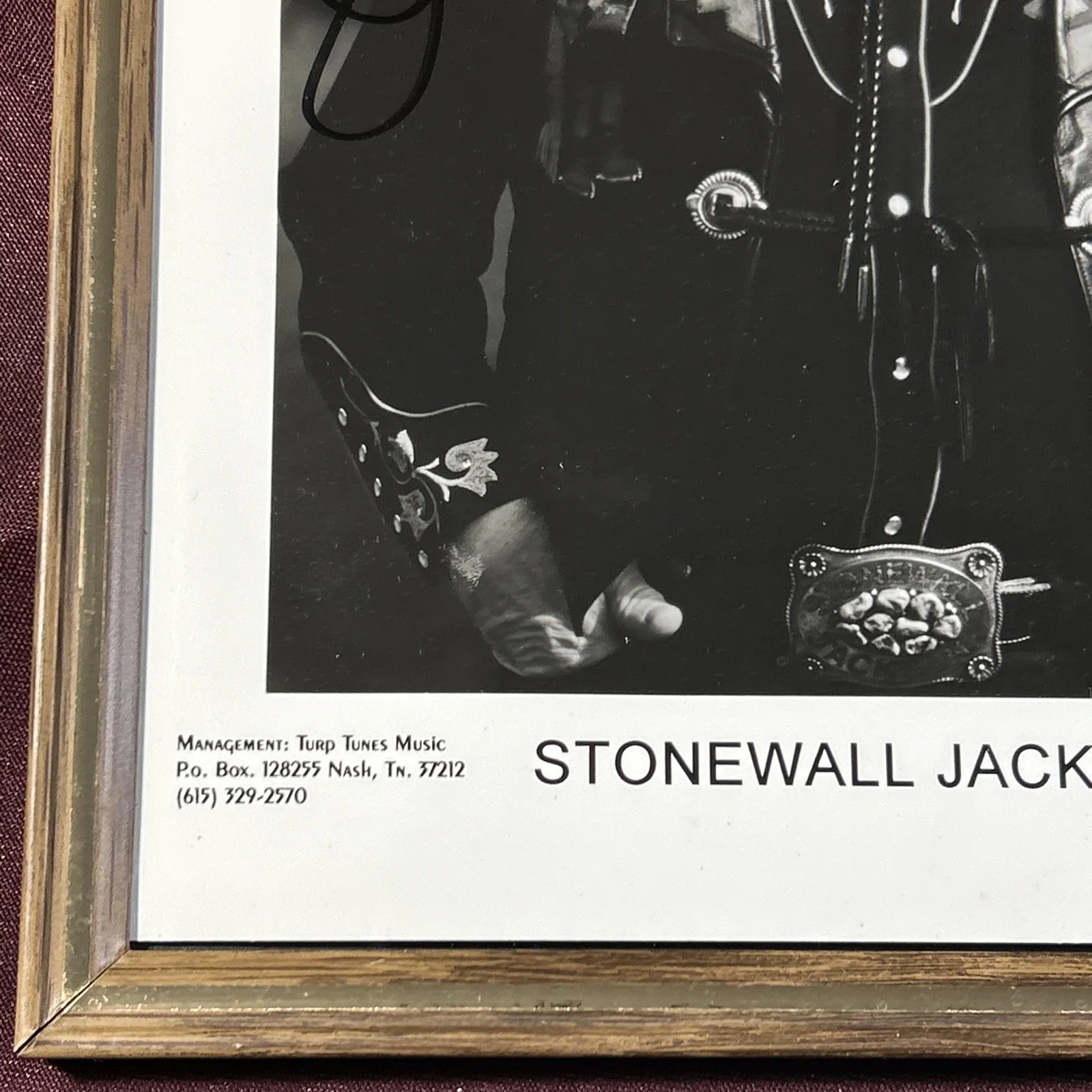 Stonewall Jackson Signed B&W Photo Fan club Turp Tunes Music Americana 8.5x11”, изображение 5