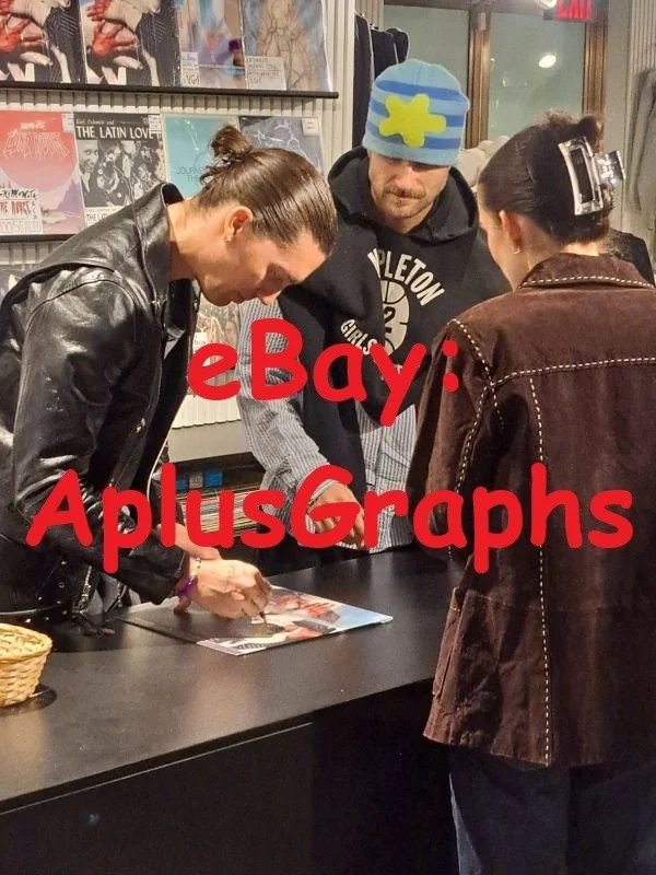 LANY (Paul Klein & Jake Goss)... Soft Maroon Vinyl / LP - SIGNED + Pics, image 3