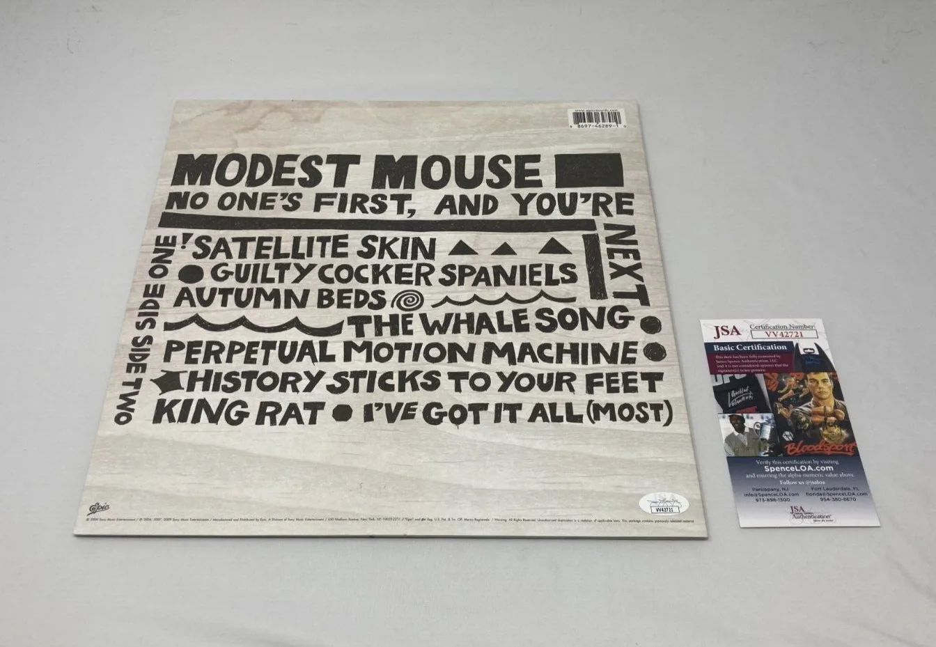 Isaac Brock signed Modest Mouse No One's First And You're Next Album JSA COA, изображение 2