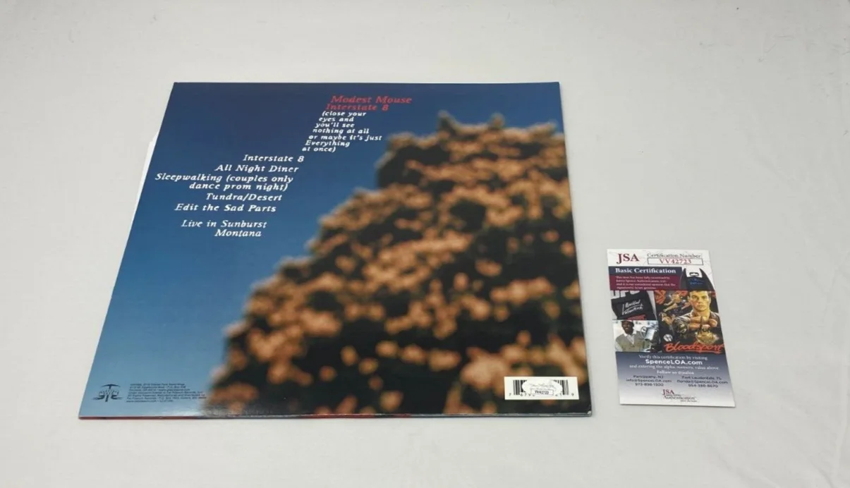 Isaac Brock signed Modest Mouse Interstate 8 Album JSA COA, image 2