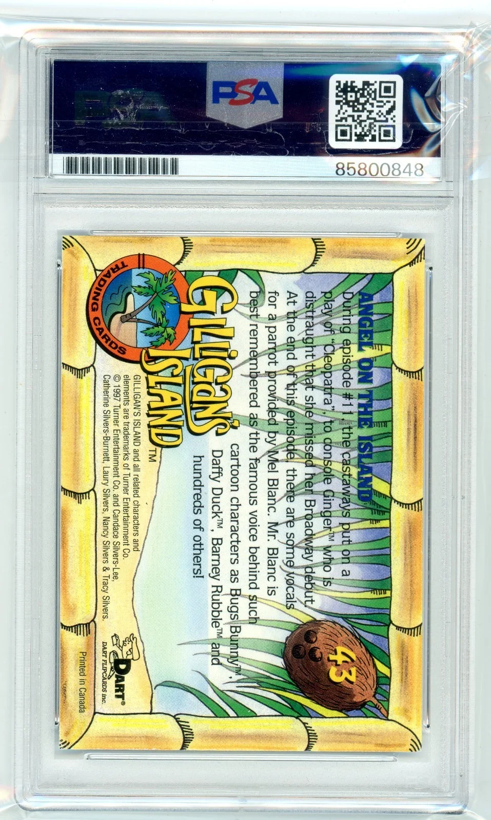 Tina Louise — Tina Louise Signed Gilligans Island Card #43 1997 Ginger PSA/DNA Movie Star Sexy, изображение 2