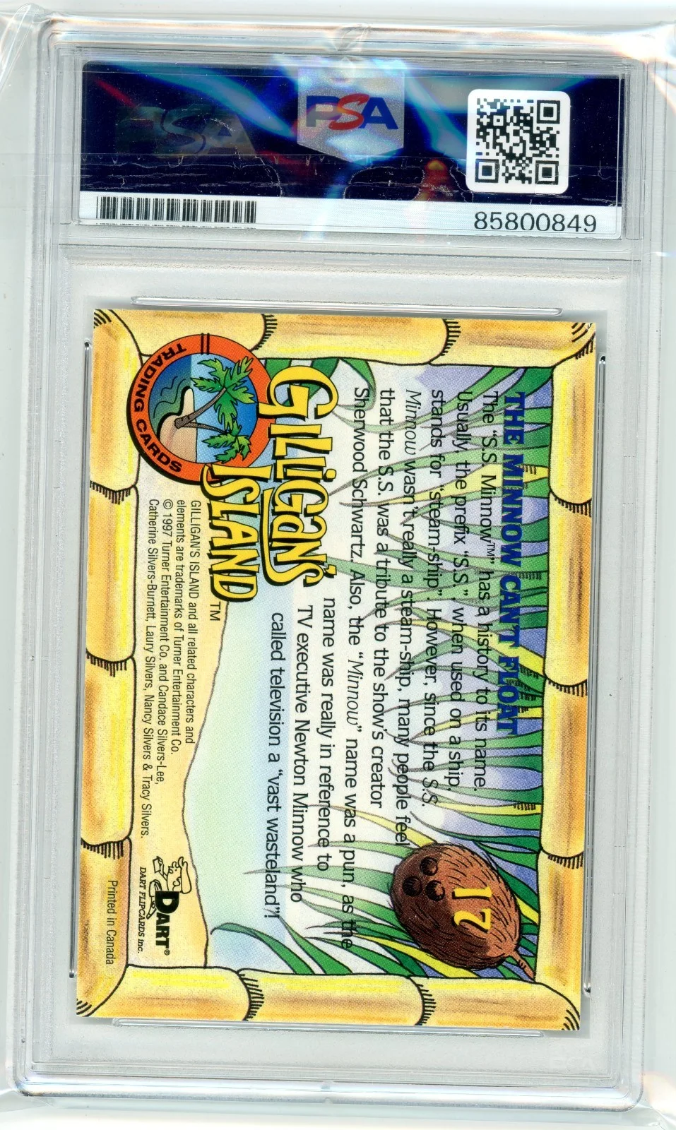 Tina Louise — Tina Louise Signed Gilligans Island Card #17 1997 Ginger PSA/DNA Movie Star Sexy, изображение 2