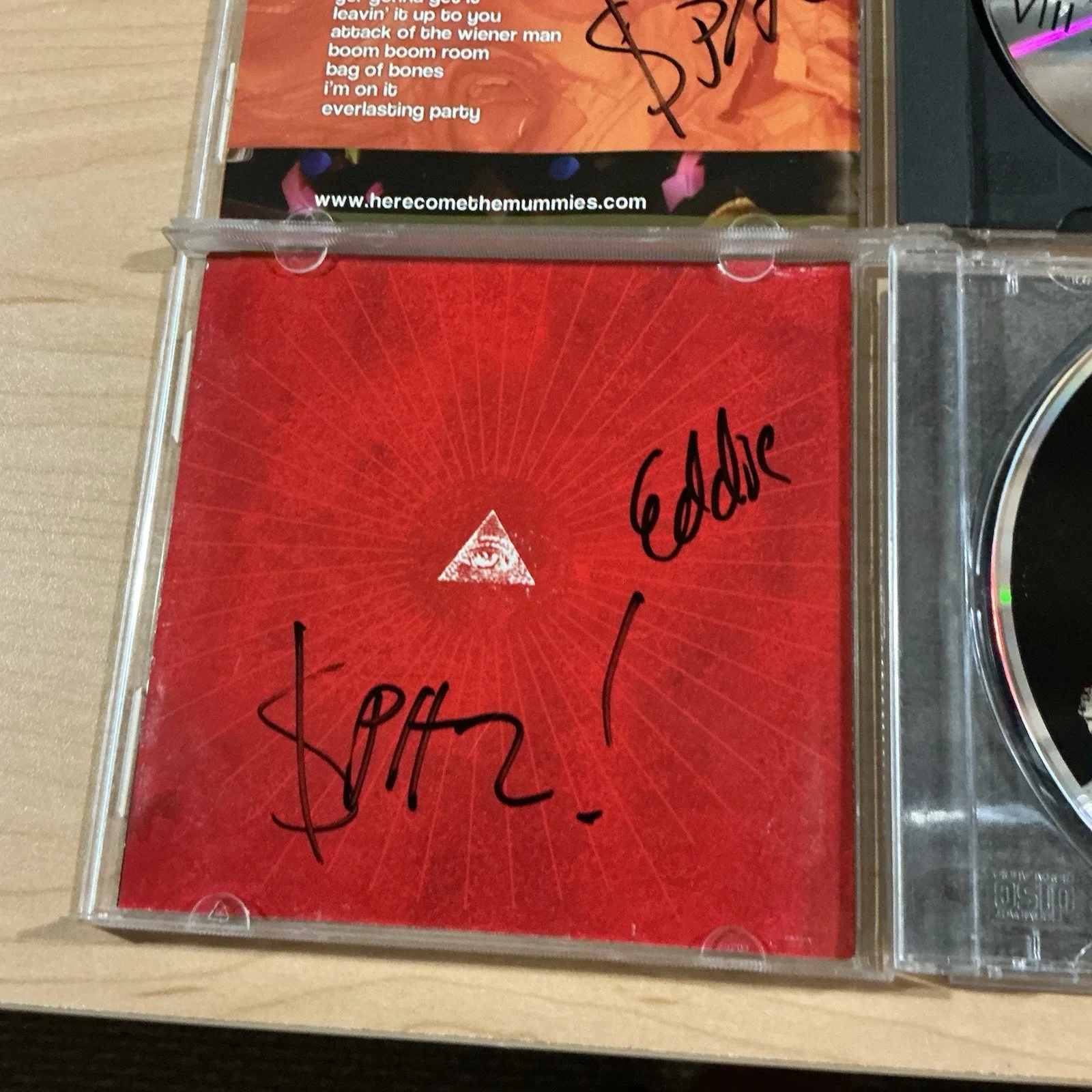 Signed/Autographed Here Come The Mummies CD Lot Of 2 - REAR DESCRIPTION, image 2