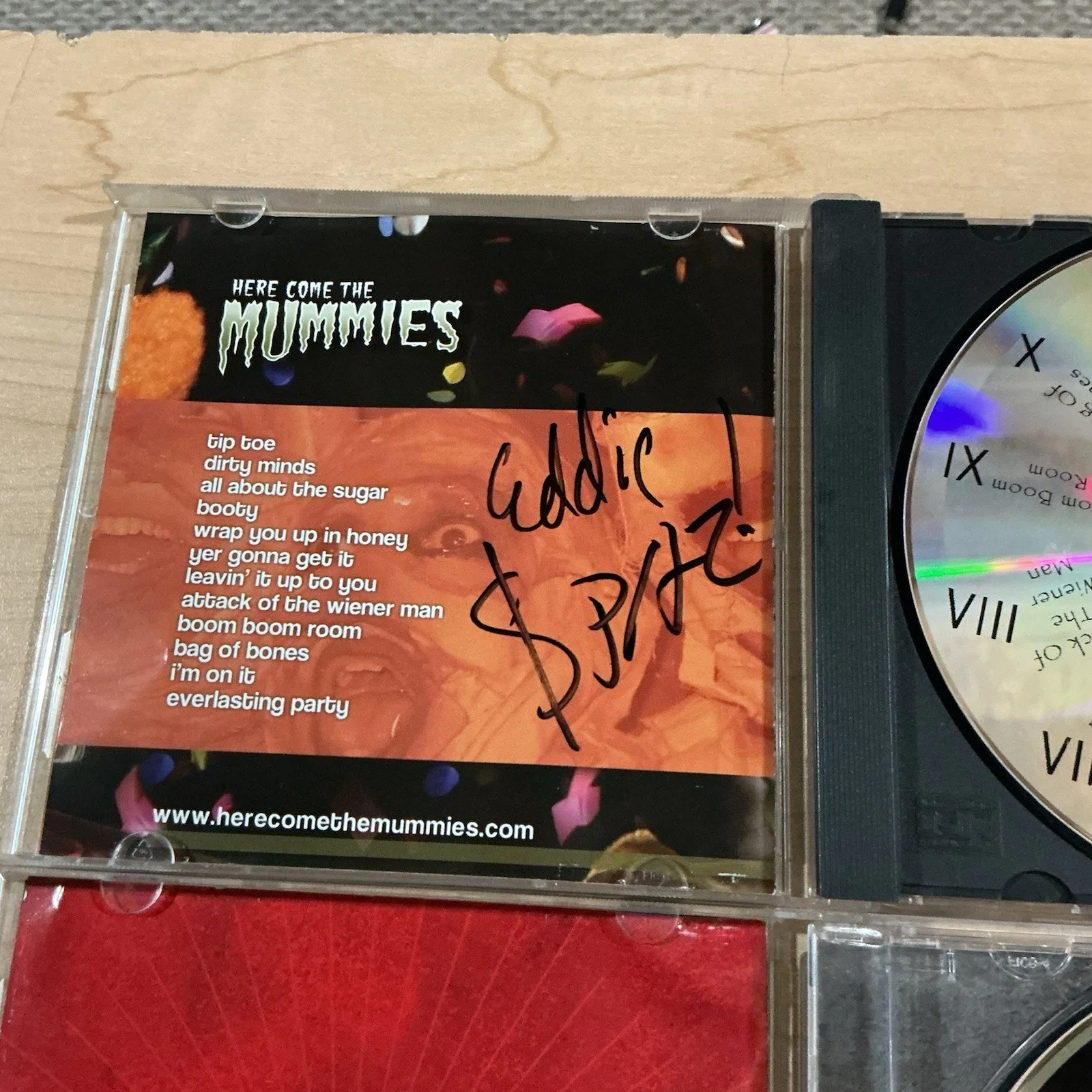 Signed/Autographed Here Come The Mummies CD Lot Of 2 - REAR DESCRIPTION, image 3
