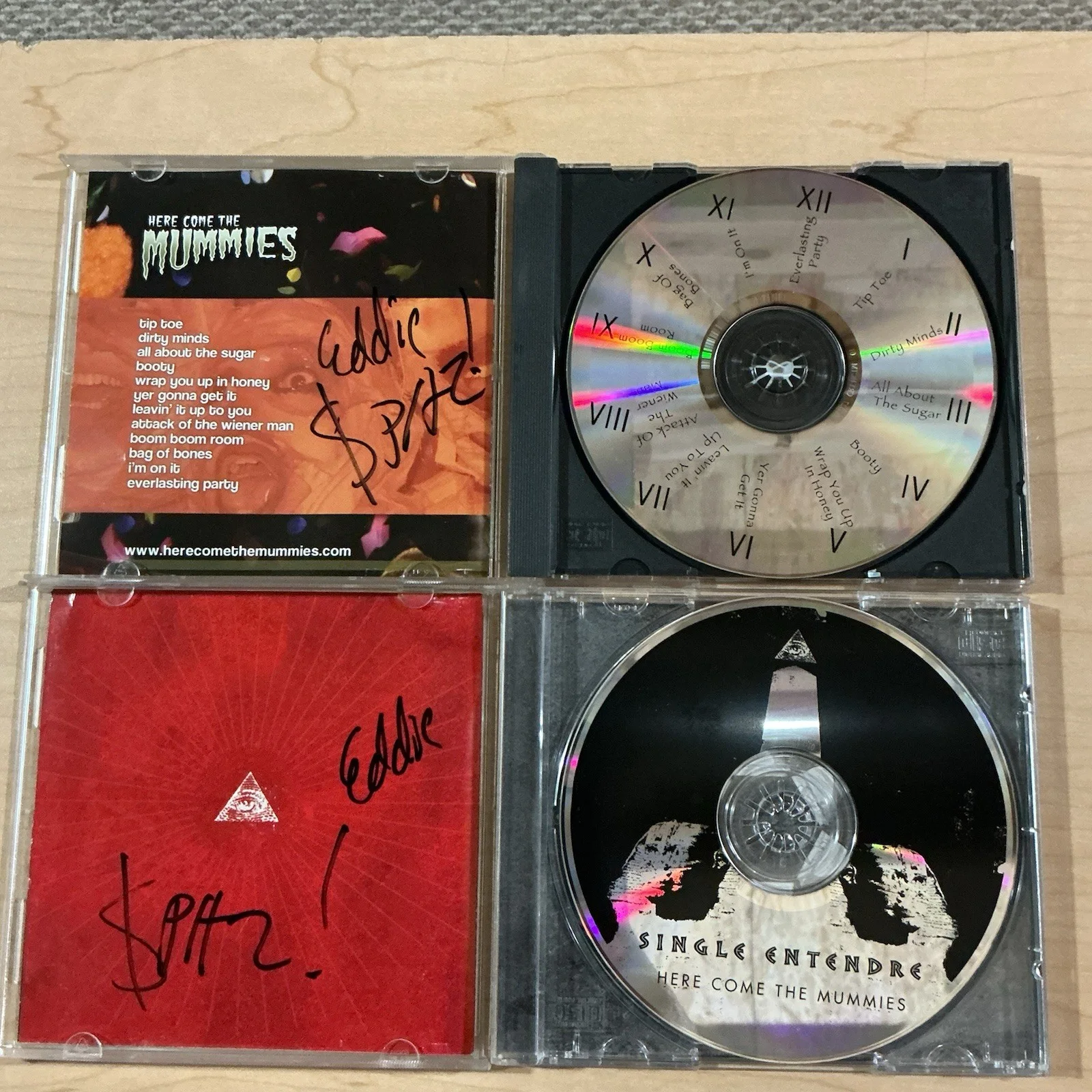 Signed/Autographed Here Come The Mummies CD Lot Of 2 - REAR DESCRIPTION, image 4