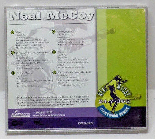 Neal McCoy's Favorite Hits CD - Fleetwood Homes Promotional CD, изображение 2