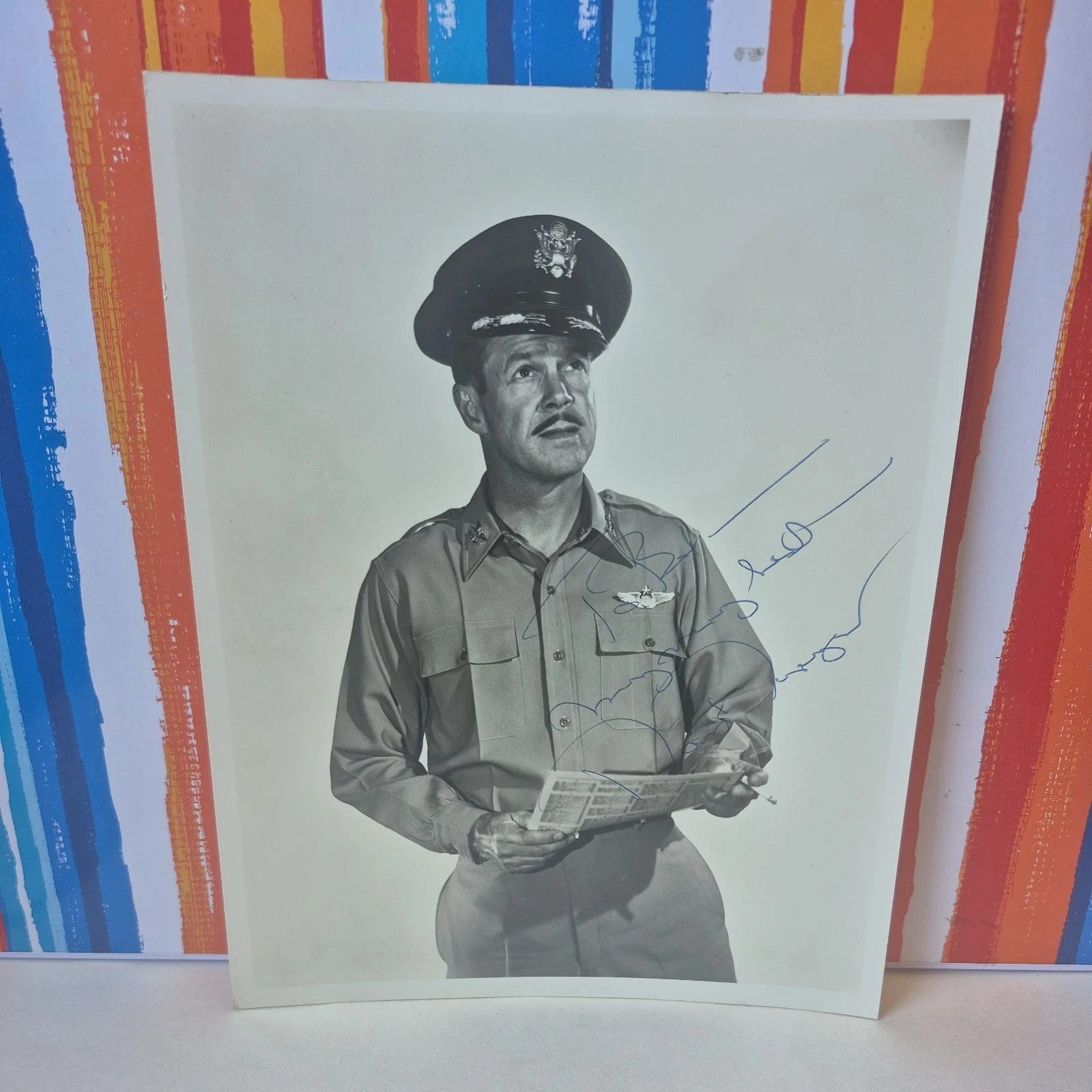 Dan Duryea — DAN DURYEA Autographed Photograph of Sky Commando movie character Col Ed Wyatt