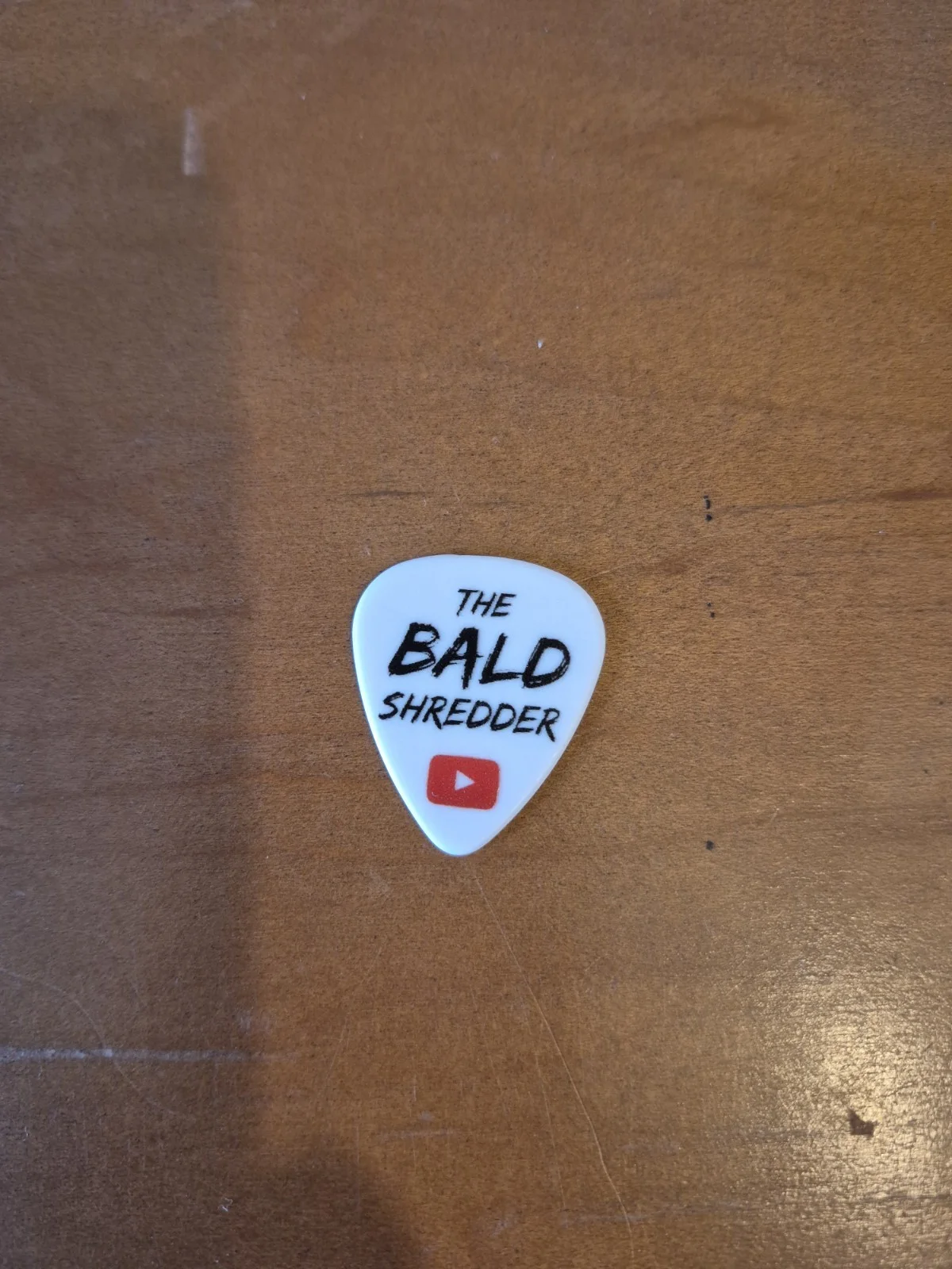Autographed Bald Shredder NAMM Pass 2026 + Photo Card & Guitar Pick, image 4