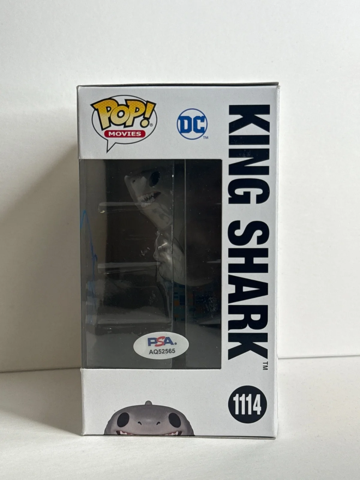 Steve Agee — Steve Agee Signed King Shark The Suicide Squad Funko #1114 PSA AQ52565, image 2