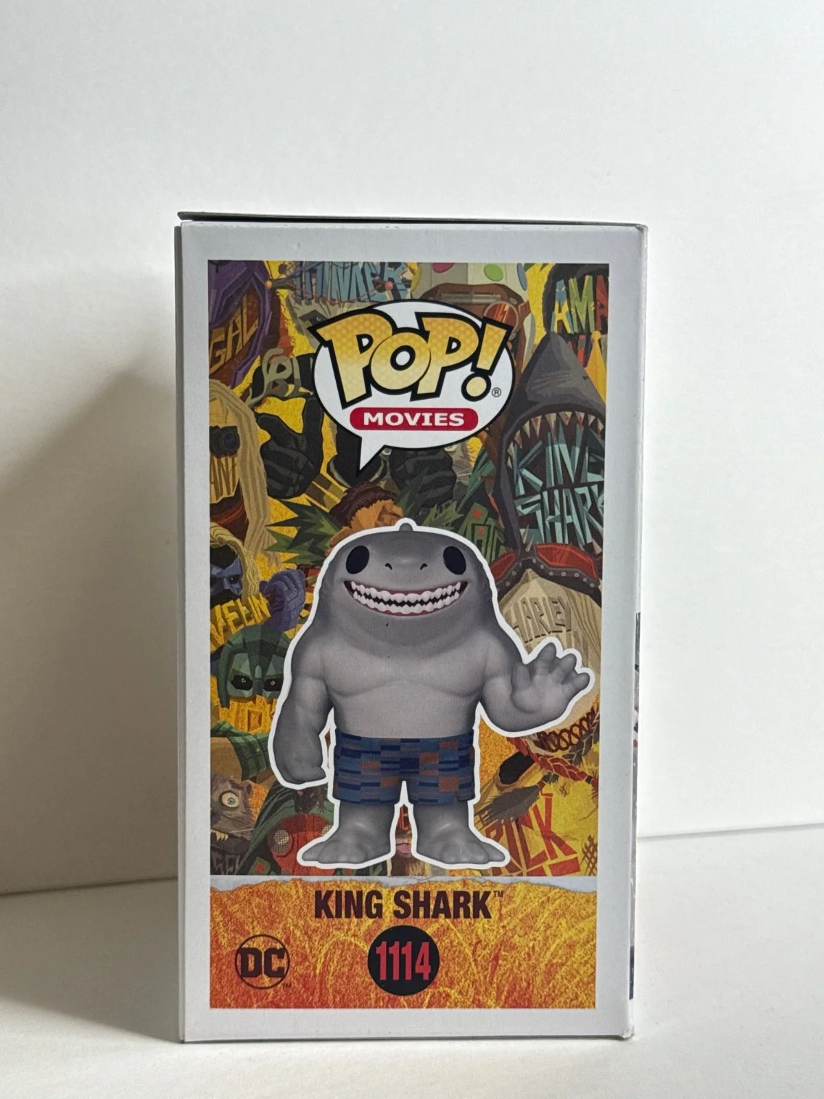 Steve Agee — Steve Agee Signed King Shark The Suicide Squad Funko #1114 PSA AQ52565, image 4
