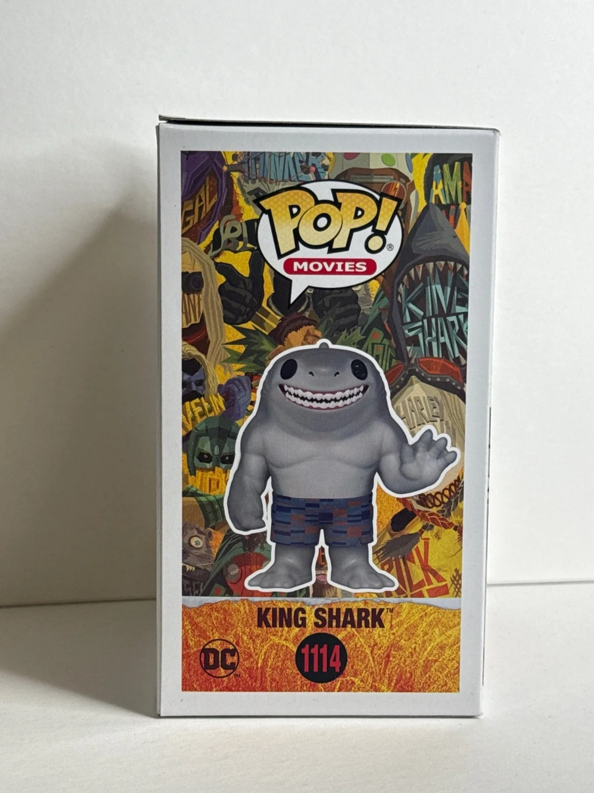 Steve Agee — Steve Agee Signed King Shark The Suicide Squad Funko #1114 PSA AQ52569, изображение 4