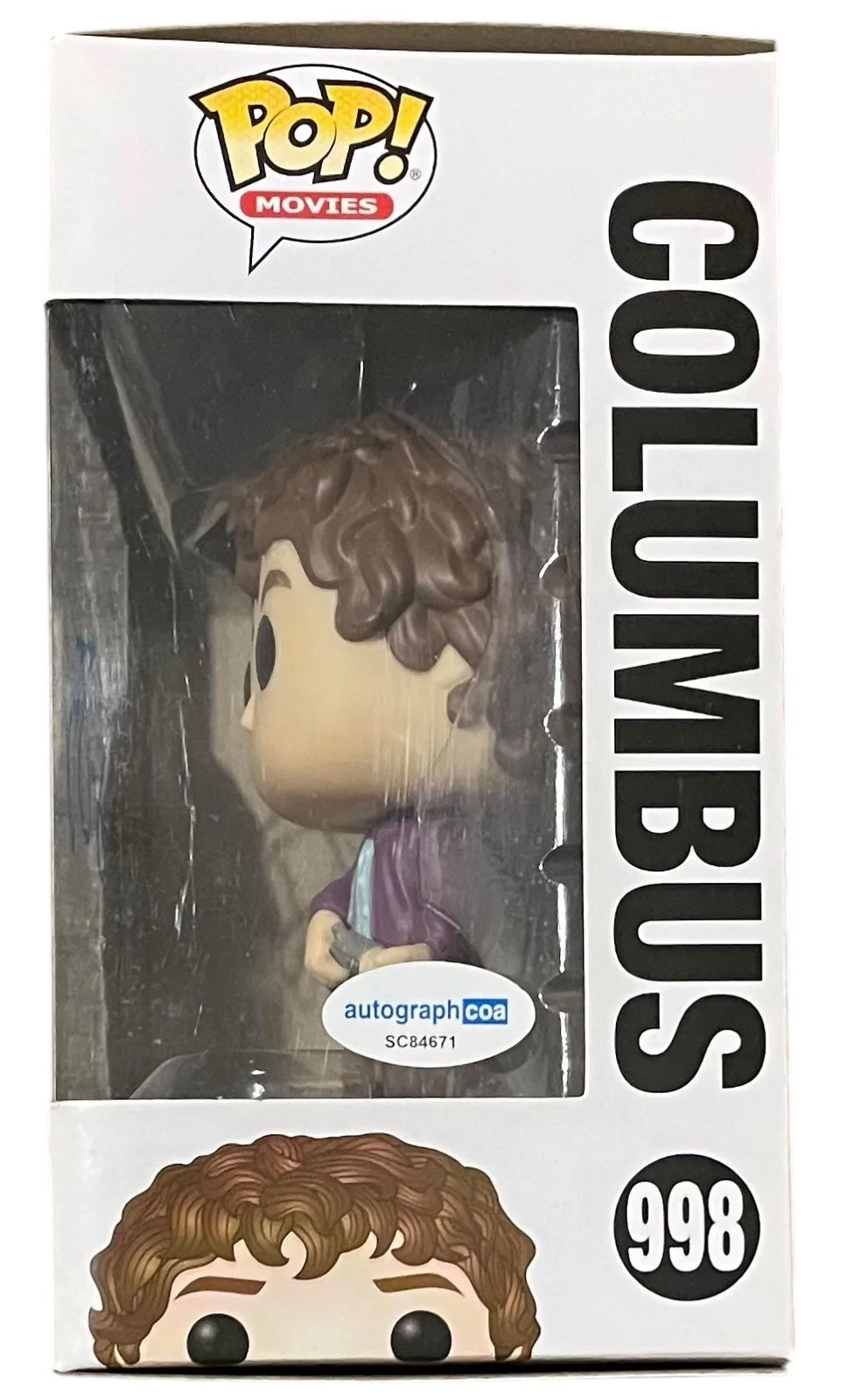 Jesse Eisenberg Signed Autographed Zombieland Columbus Funko Pop 998 ACOA, image 2