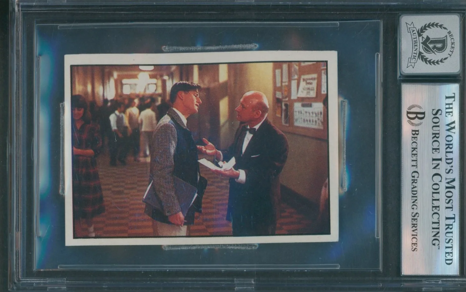 James Tolkan — 1985 Panini Back To The Future Stickers James Tolkan Signed Beckett Auto 10 BAS, image 2