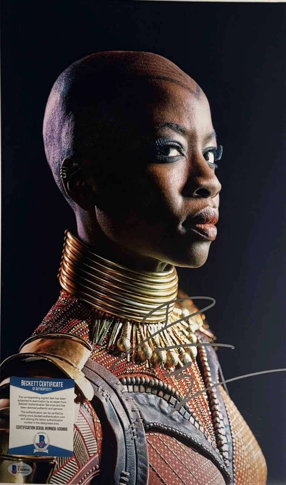 Danai Gurira — Danai Gurira Signed 12x18 Black Panther Photo BAS U00866, изображение 2