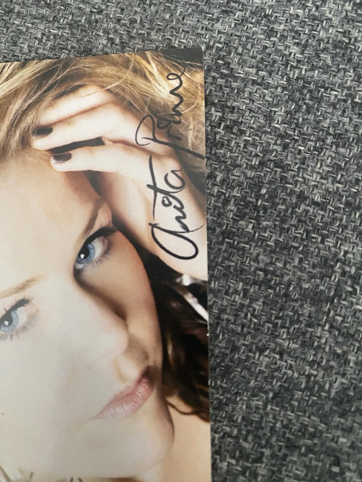 Singer Anita Prime Autograph Picture La La La Singer, image 2