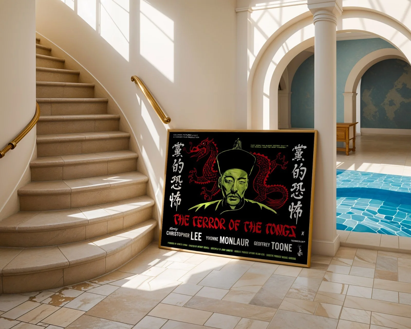 The Terror Of The Tongs - 1961 Hammer Horror Restored 30" x 40" UK Quad Poster, изображение 4