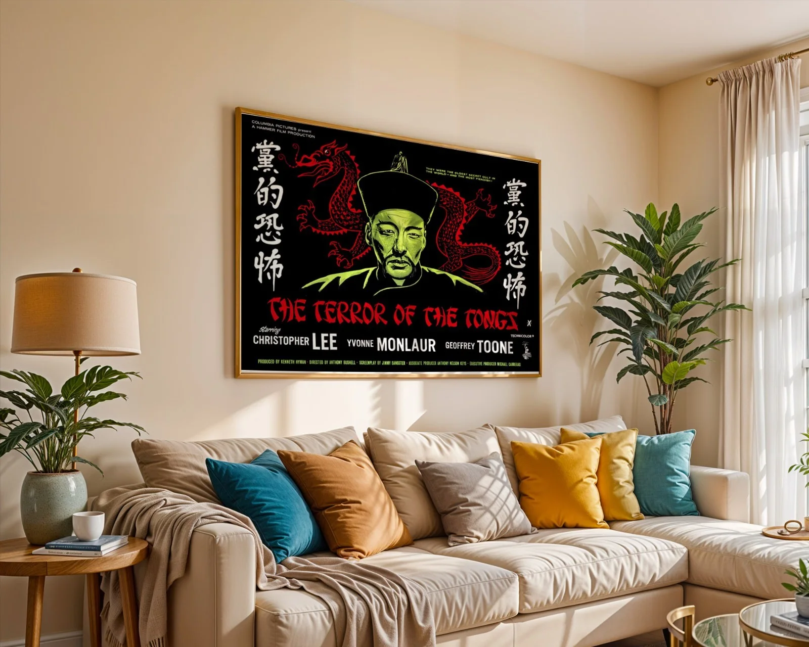 The Terror Of The Tongs - 1961 Hammer Horror Restored 30" x 40" UK Quad Poster, изображение 5