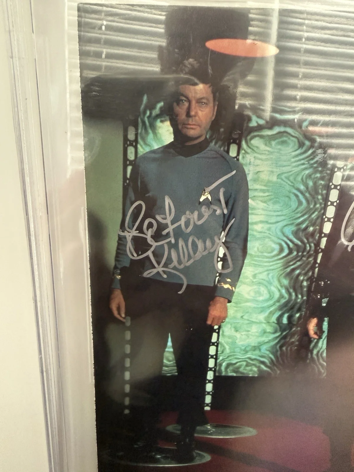 William Shatner Leonard Nimoy Deforest Kelley — DeForest Kelley, Leonard Nimoy William Shatner Star Trek Autograph Beckett COA, изображение 3