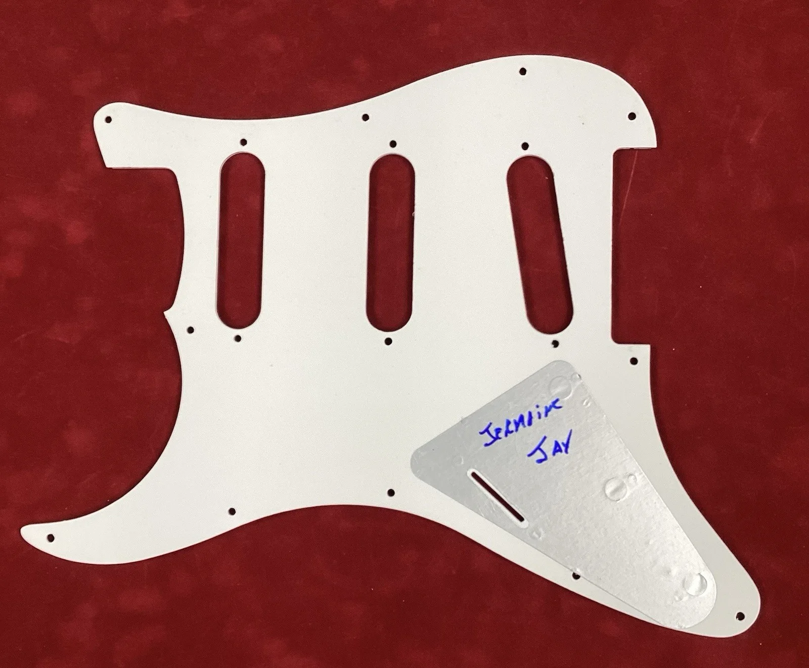 Jermaine Jackson Signed Guitar Pickguard The Jackson 5 Autograph Motown PSA/DNA, image 3