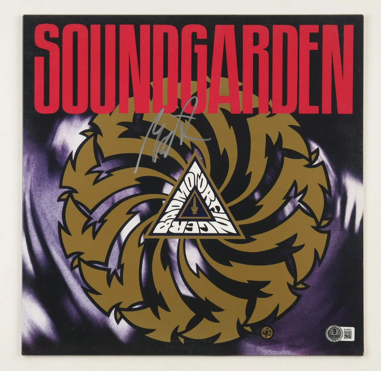 Matt Cameron — Matt Cameron Signed (Beckett) Soundgarden "Badmotorfinger" Vinyl Record Album -