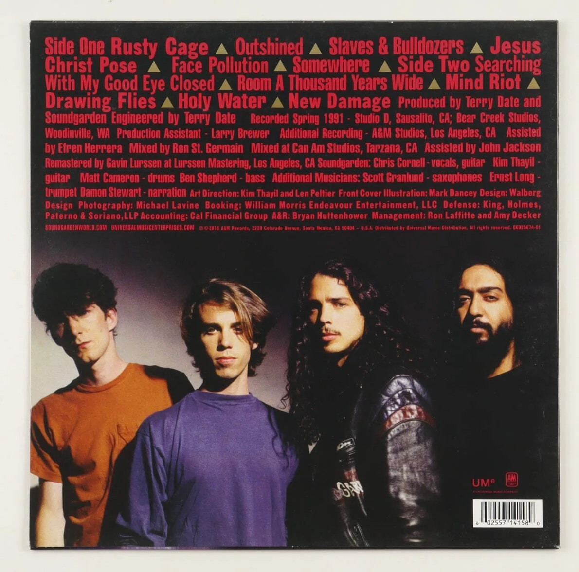 Matt Cameron — Matt Cameron Signed (Beckett) Soundgarden "Badmotorfinger" Vinyl Record Album -, изображение 2