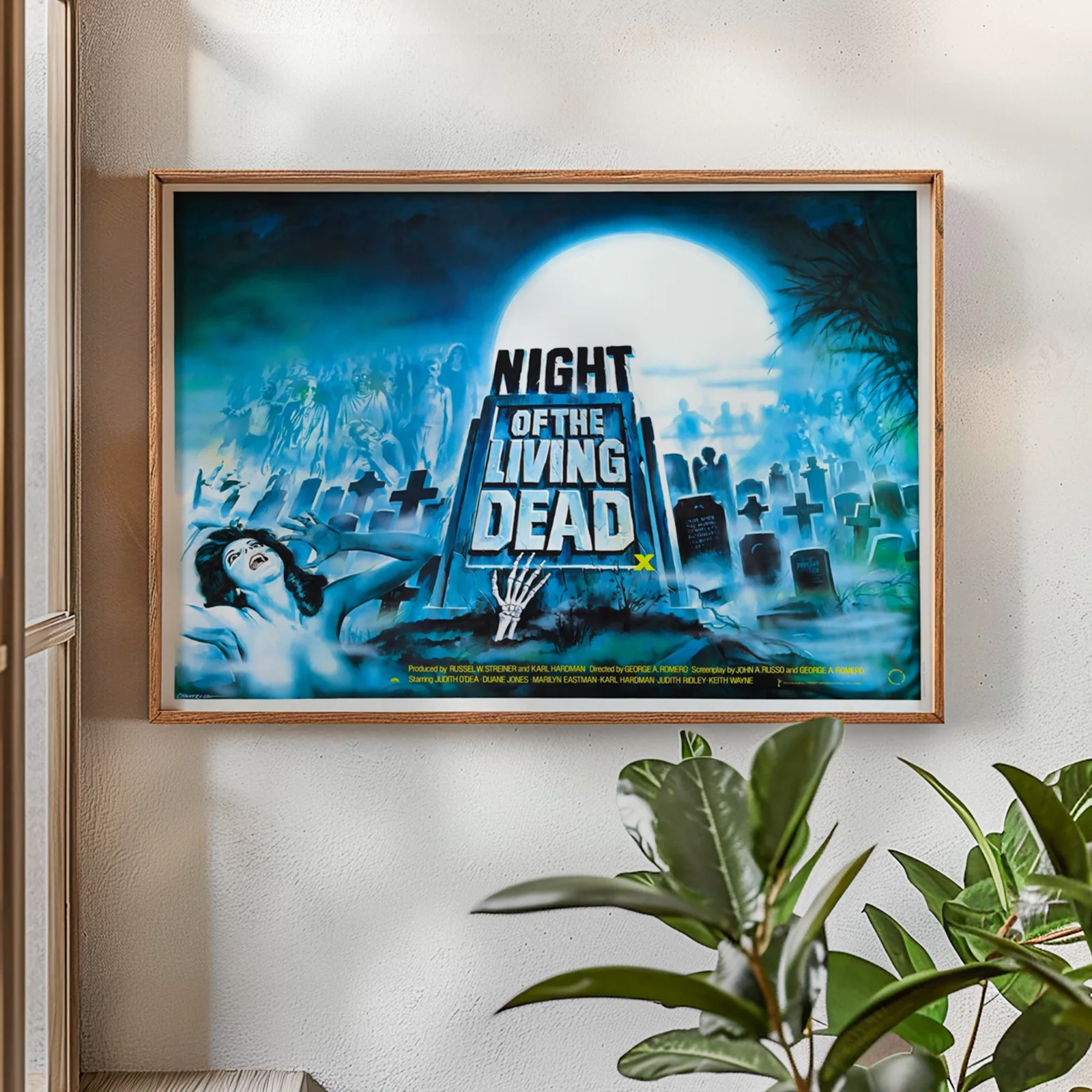 Night Of The Living Dead - 1968 Zombie Horror Restored 30" x 40" UK Quad Poster, изображение 2