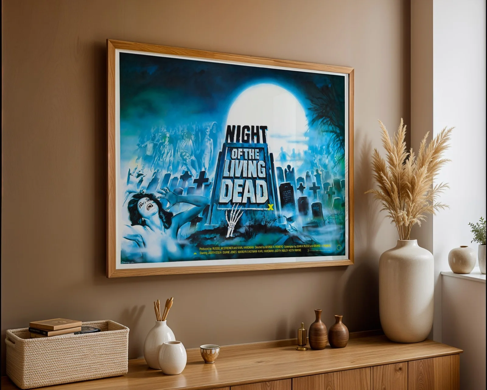 Night Of The Living Dead - 1968 Zombie Horror Restored 30" x 40" UK Quad Poster, изображение 3