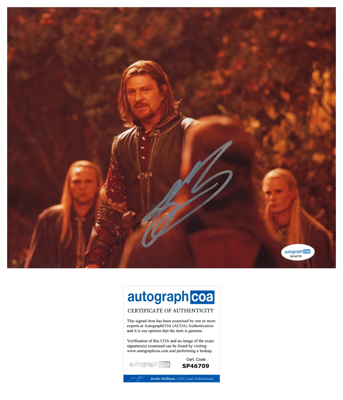 Sean Bean Time Autographed Signed 8x10 Photo ACOA, image 2