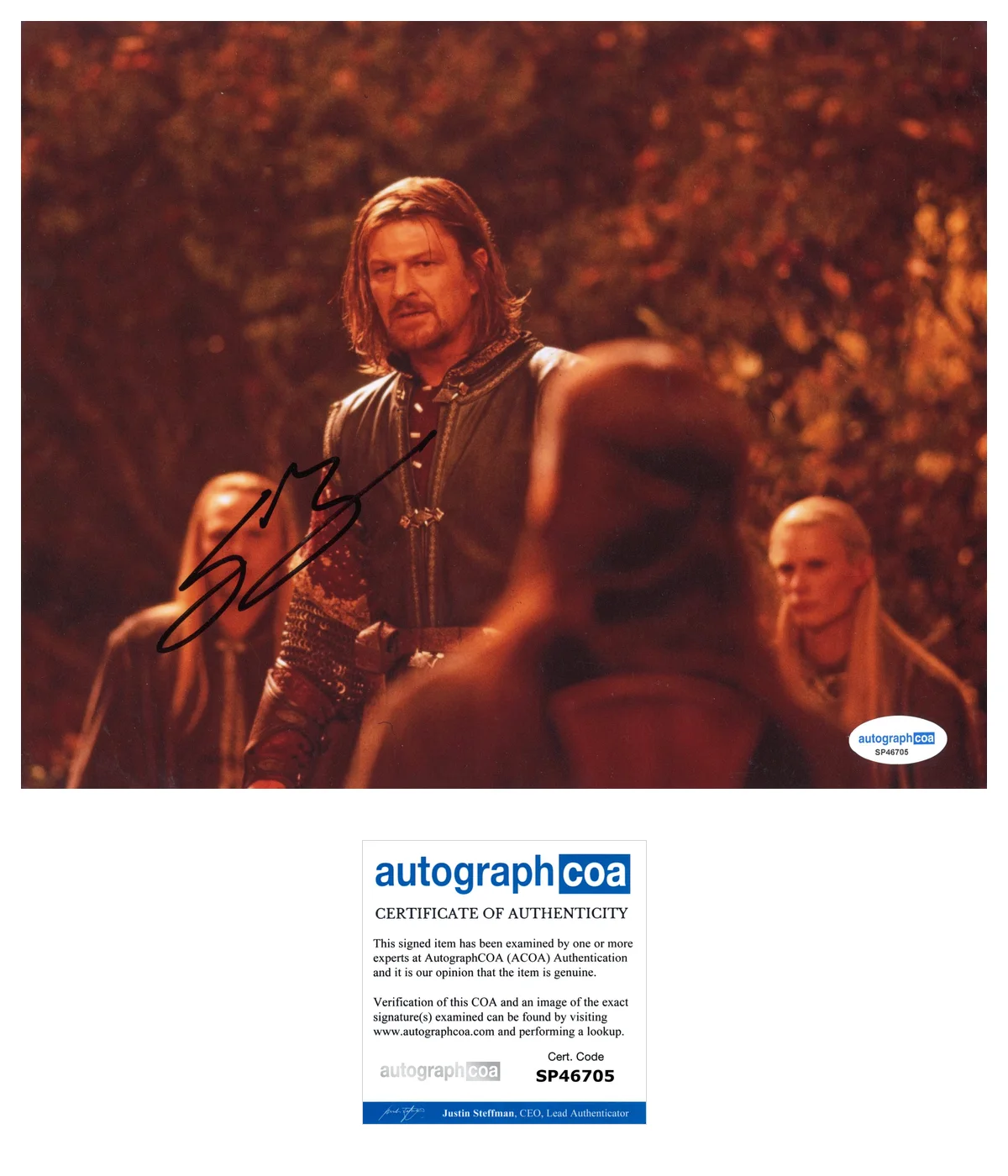 Sean Bean Time Autographed Signed 8x10 Photo ACOA, image 2