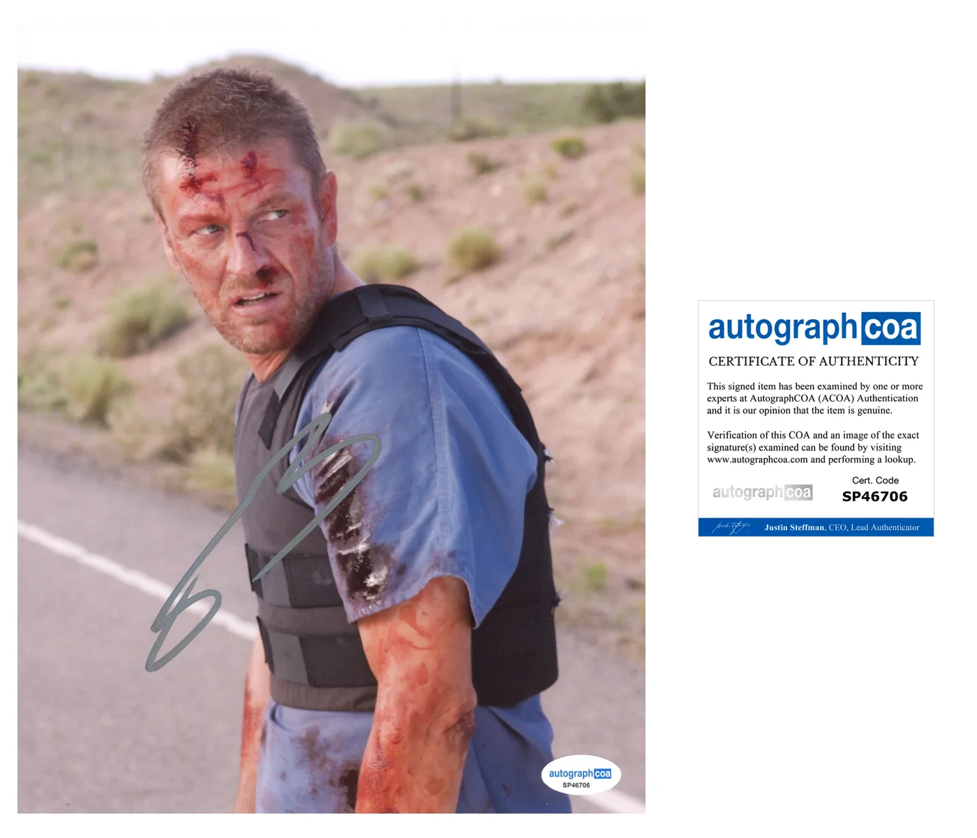 Sean Bean Hitcher Autographed Signed 8x10 Photo ACOA, image 2