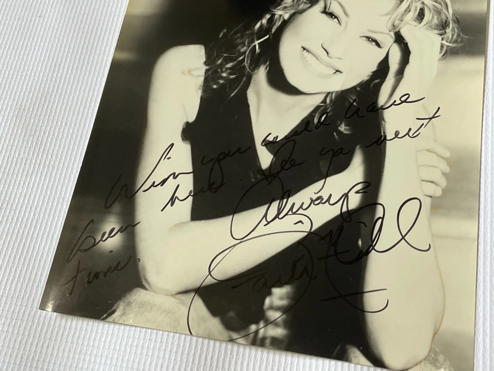 Faith Hill Country Singer Signed Autographed Inscribed 8x10 Photo JSA, изображение 2