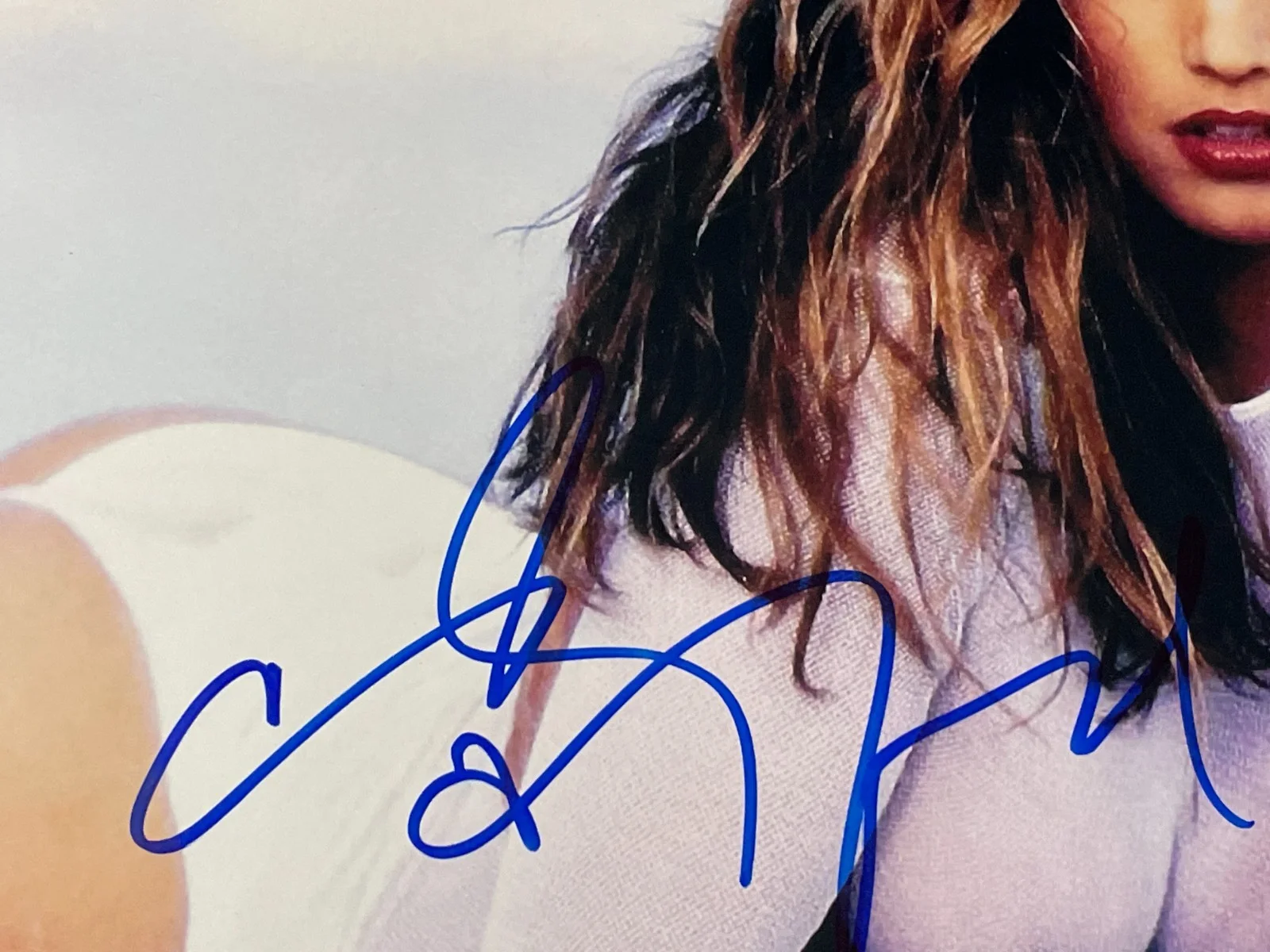 Cindy Crawford — Cindy Crawford Model Signed Autographed 8x10 Sexy Pose Photo Beckett, image 3