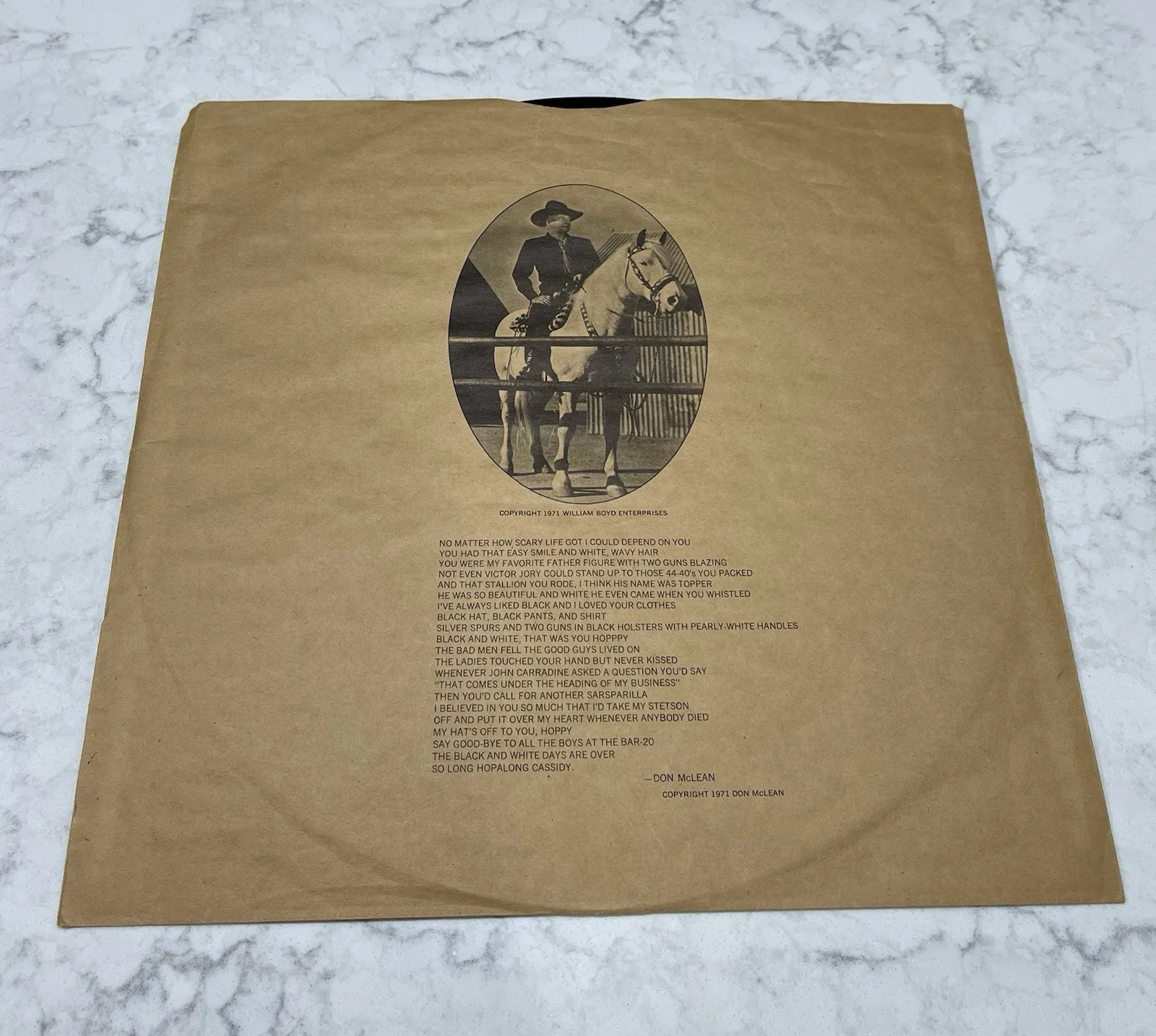 Don McLean Signed "American Pie" Vinyl LP - 1971 United Artists UAS-5535, изображение 4