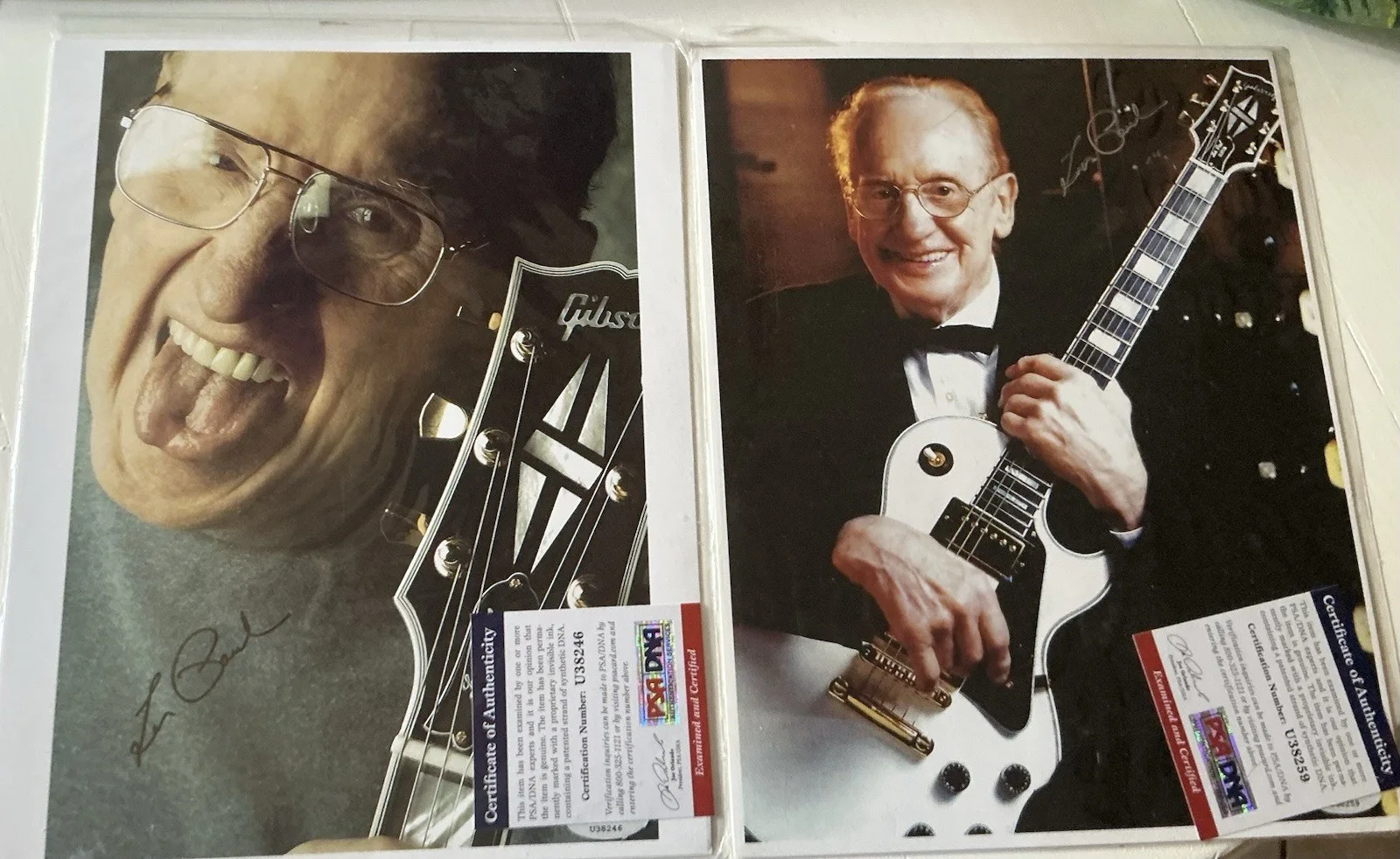 Les Paul COA PSA DNA Signed Autograph Lot Of 4. 3 Are Certified., изображение 3
