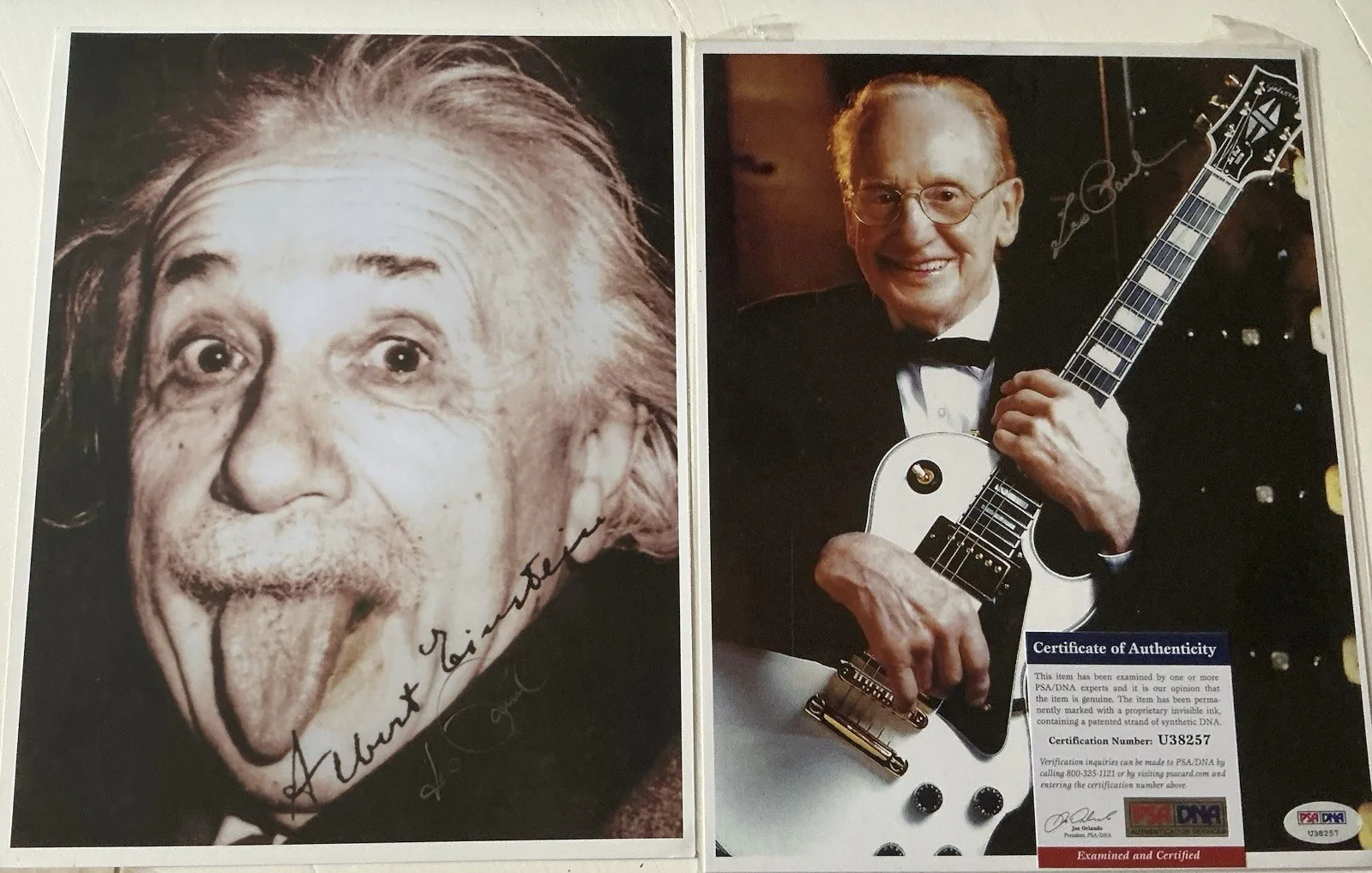 Les Paul COA PSA DNA Signed Autograph Lot Of 4. 3 Are Certified., изображение 4